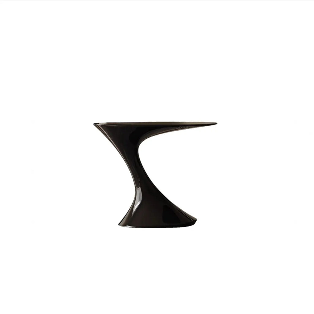 Table d'appoint ovale minimaliste en acier style rétro pour salon