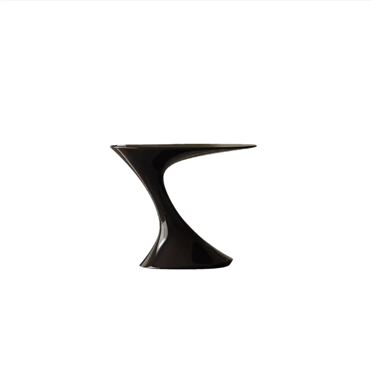 Table d'appoint ovale minimaliste en acier style rétro pour salon
