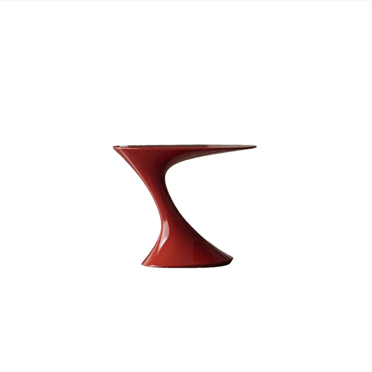 Table d'appoint ovale minimaliste en acier style rétro pour salon