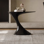 Table d'appoint ovale minimaliste en acier style rétro pour salon