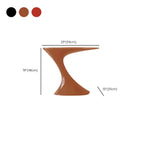Table d'appoint ovale minimaliste en acier style rétro pour salon