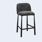 Tabourets de bar carrés rembourrés, style moderne du milieu du siècle, hauteur comptoir