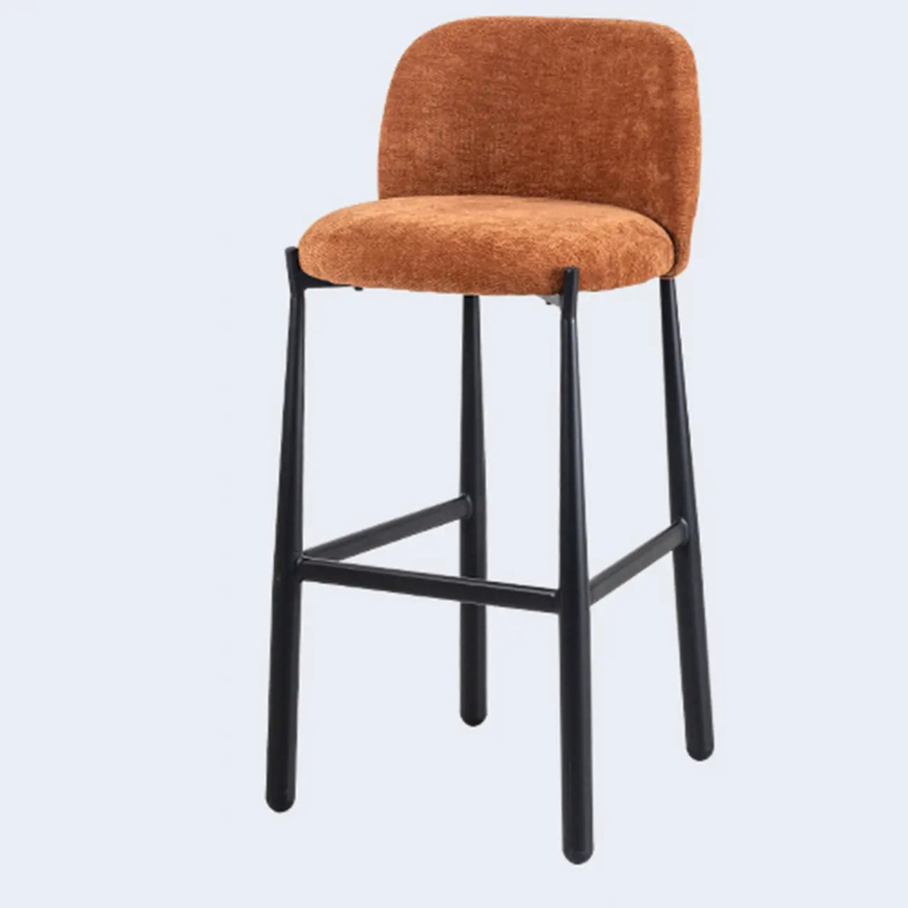Tabourets de bar carrés rembourrés, style moderne du milieu du siècle, hauteur comptoir