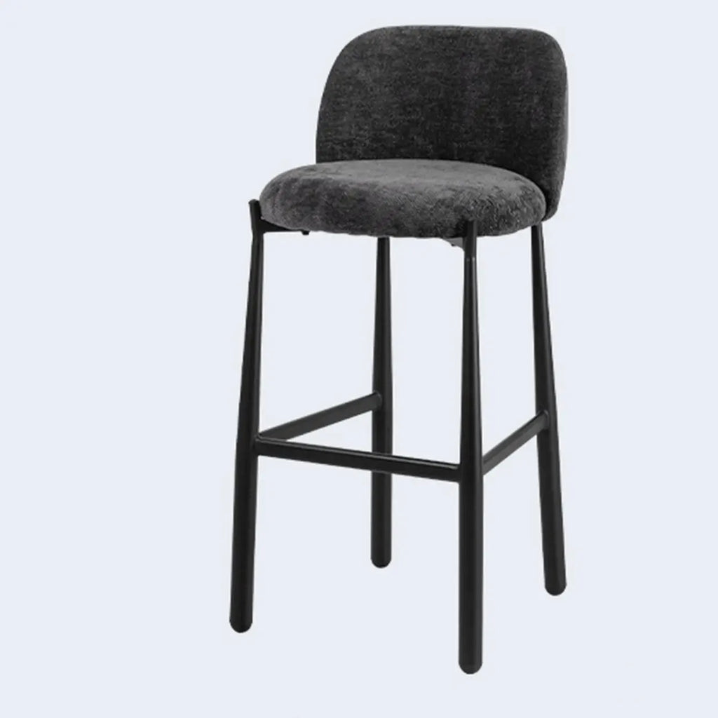 Tabourets de bar carrés rembourrés, style moderne du milieu du siècle, hauteur comptoir