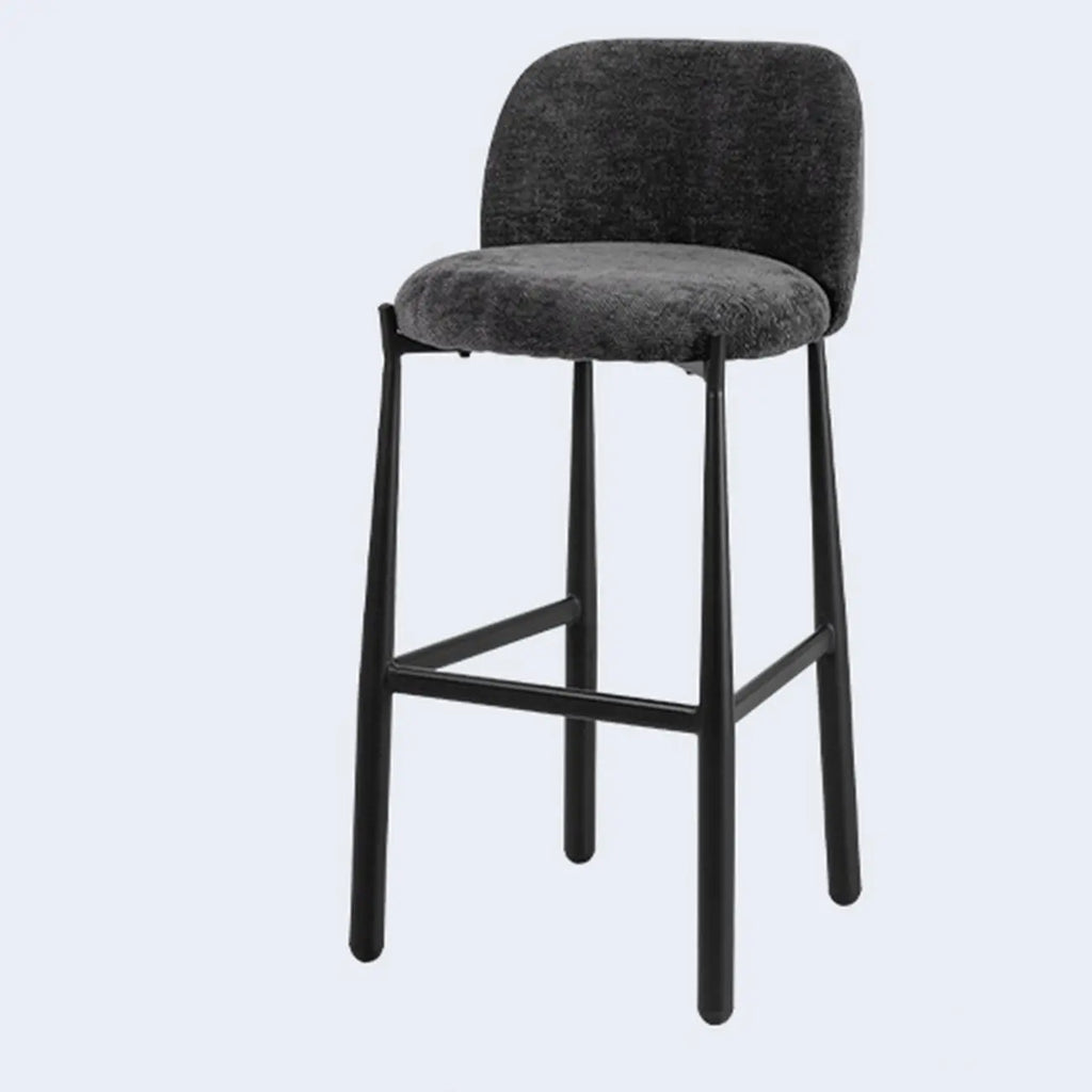 Tabourets de bar carrés rembourrés, style moderne du milieu du siècle, hauteur comptoir