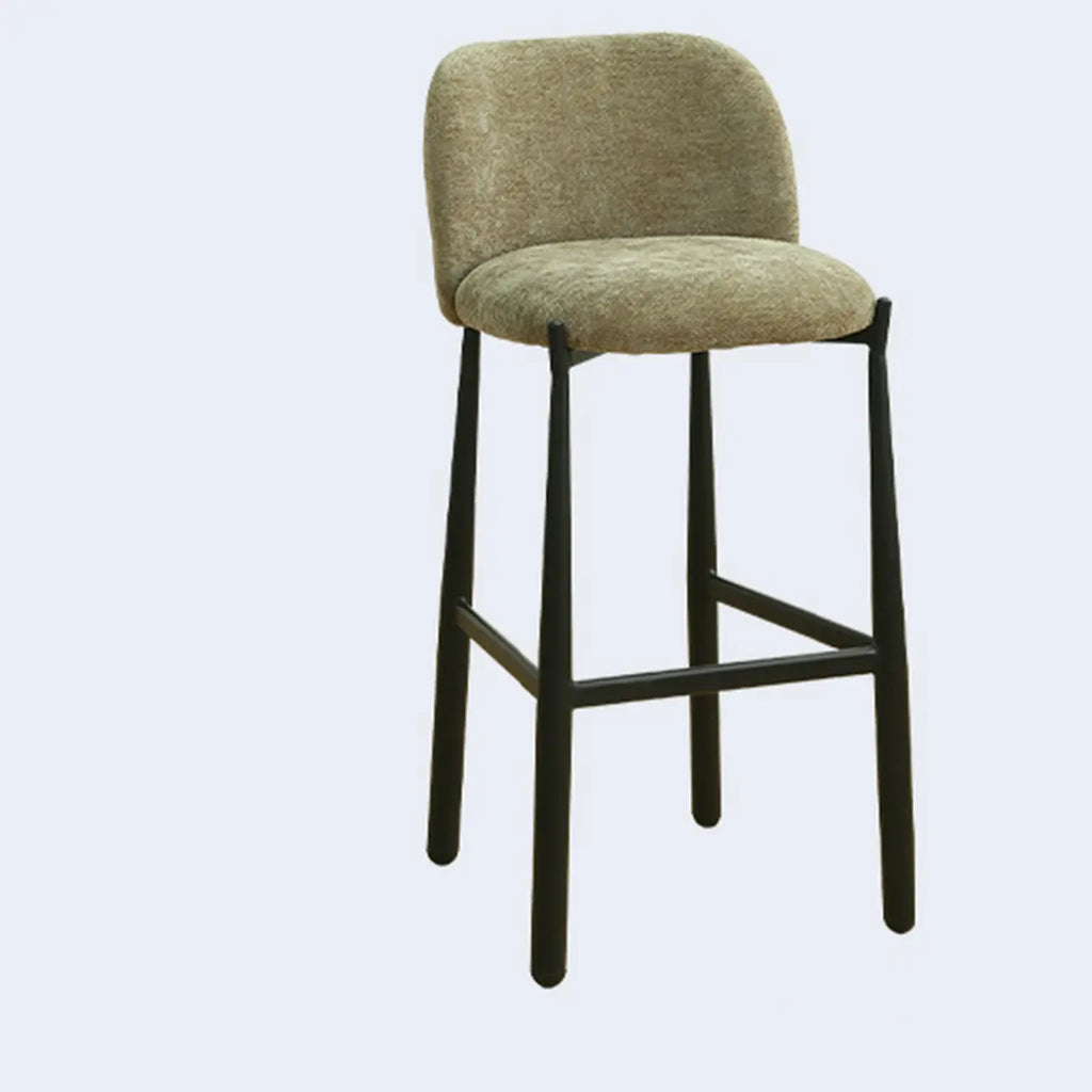 Tabourets de bar carrés rembourrés, style moderne du milieu du siècle, hauteur comptoir