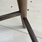 Tabourets de bar modernes en bois avec repose-pieds et dossier inclinable