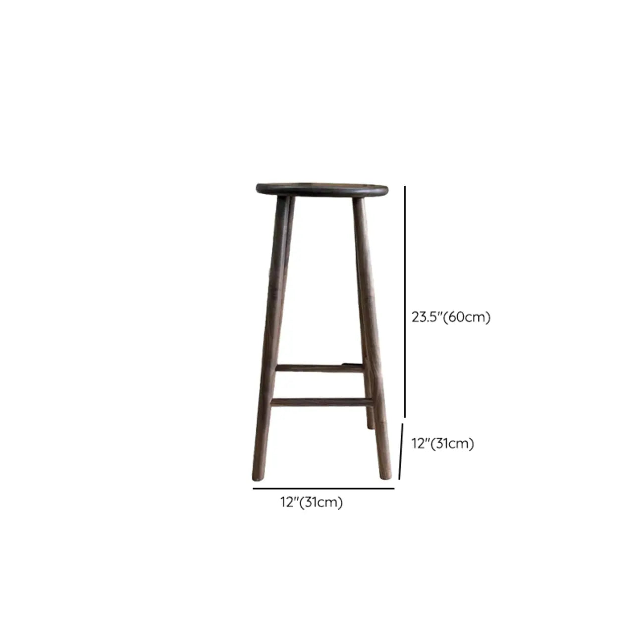 Tabourets de bar modernes en bois avec repose-pieds et dossier inclinable