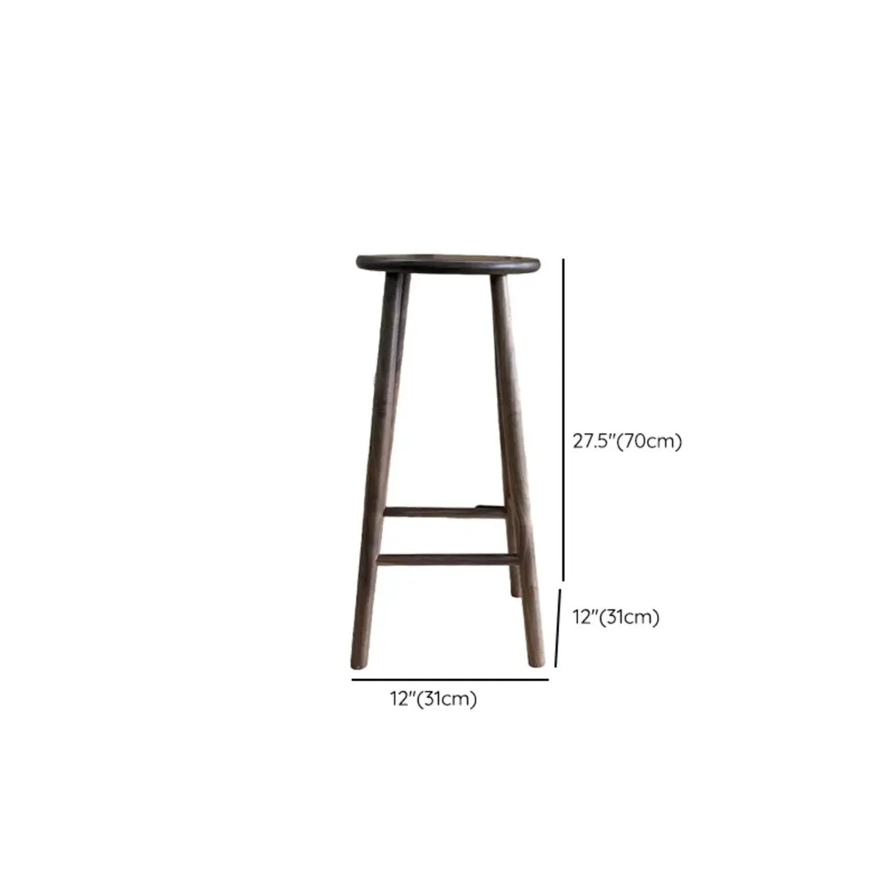 Tabourets de bar modernes en bois avec repose-pieds et dossier inclinable