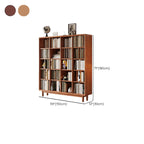 Bibliothèque sur pied en chêne massif de style moderne du milieu du siècle, à dos fermé