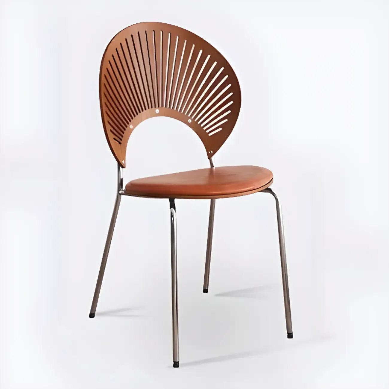 Chaise à coque ventilée de style moderne du milieu du siècle