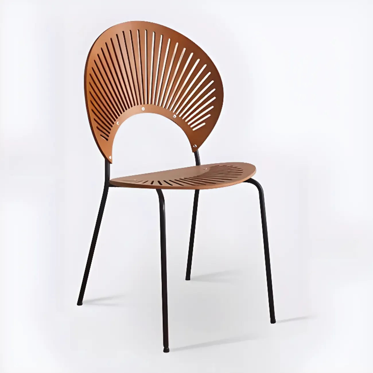 Chaise à coque ventilée de style moderne du milieu du siècle