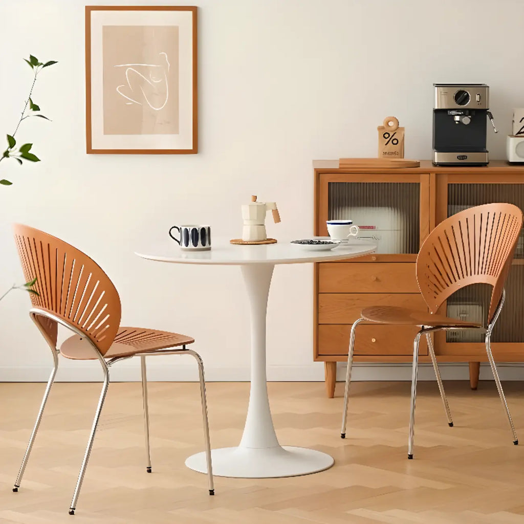 Chaise à coque ventilée de style moderne du milieu du siècle