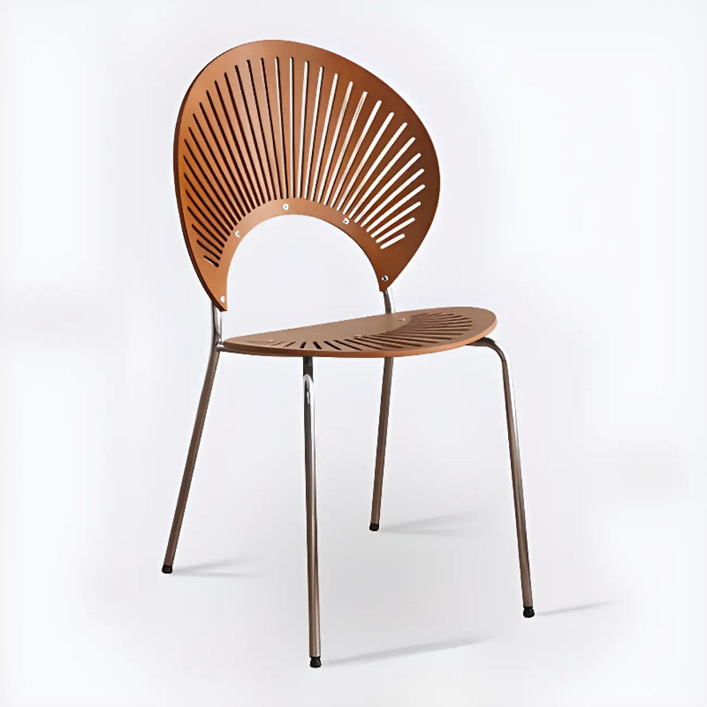 Chaise à coque ventilée de style moderne du milieu du siècle