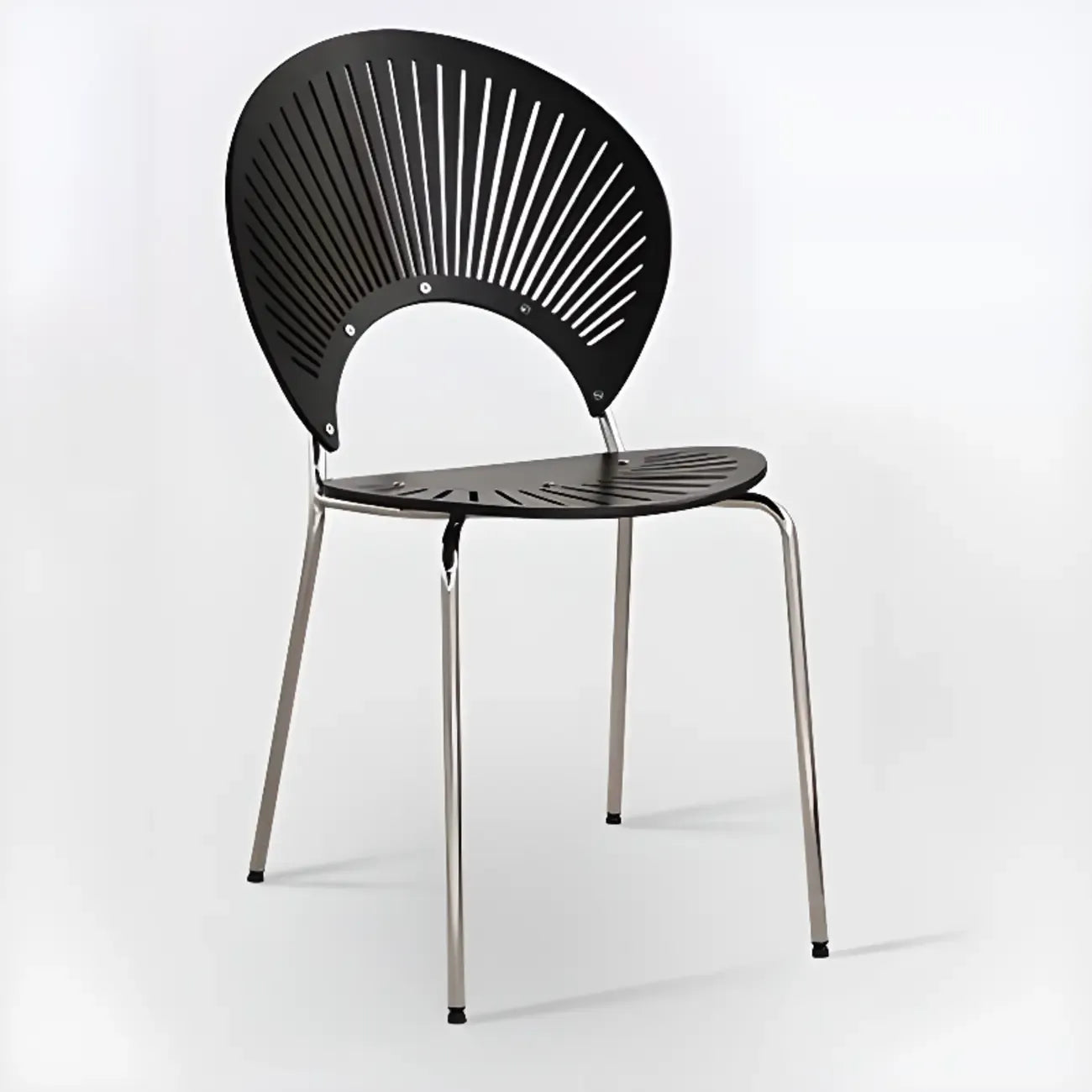 Chaise à coque ventilée de style moderne du milieu du siècle