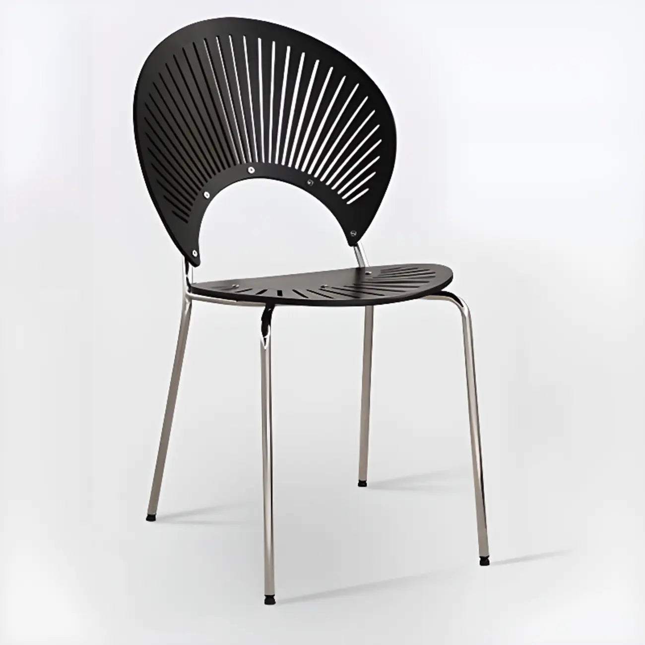 Chaise à coque ventilée de style moderne du milieu du siècle