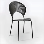 Chaise à coque ventilée de style moderne du milieu du siècle