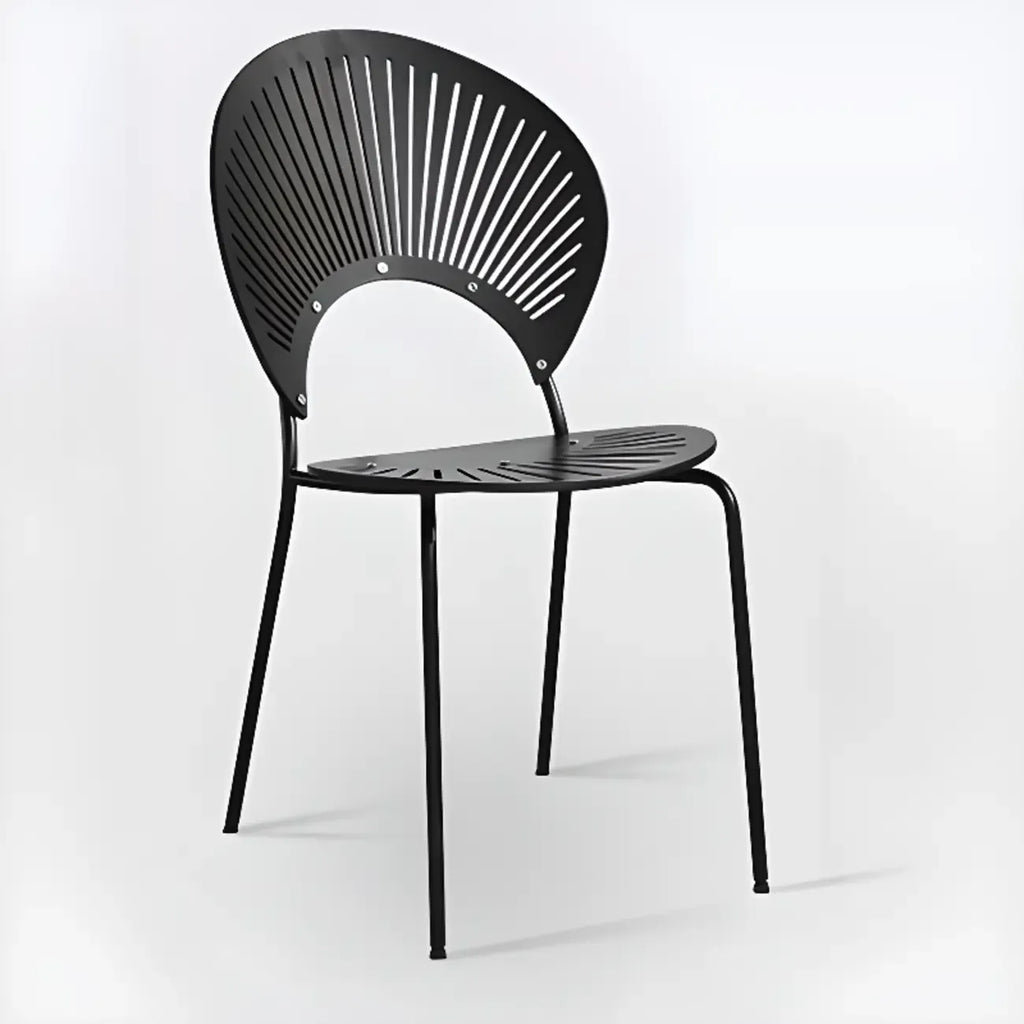 Chaise à coque ventilée de style moderne du milieu du siècle