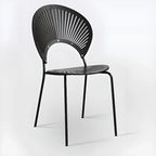 Chaise à coque ventilée de style moderne du milieu du siècle