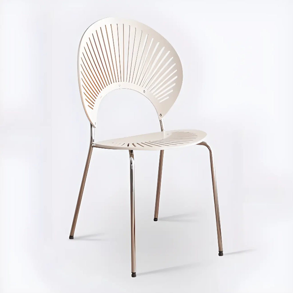 Chaise à coque ventilée de style moderne du milieu du siècle