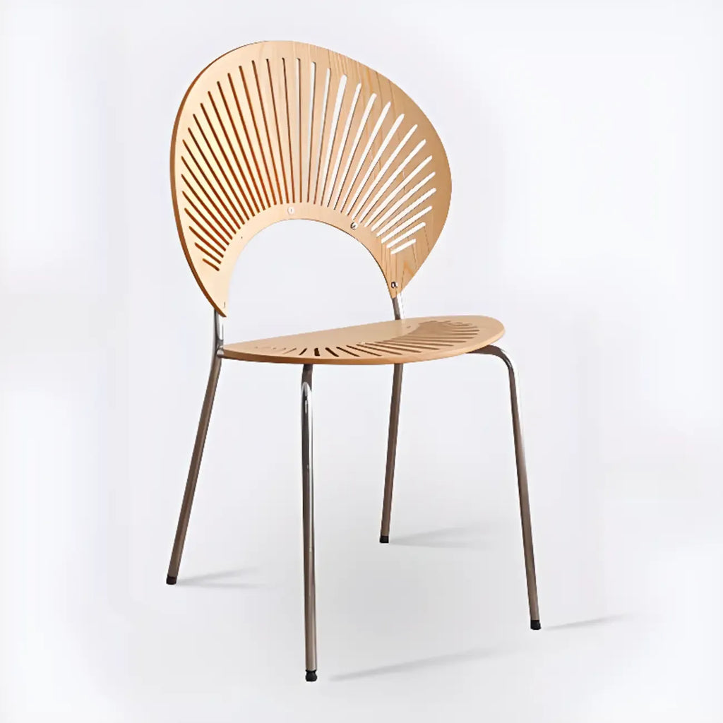 Chaise à coque ventilée de style moderne du milieu du siècle