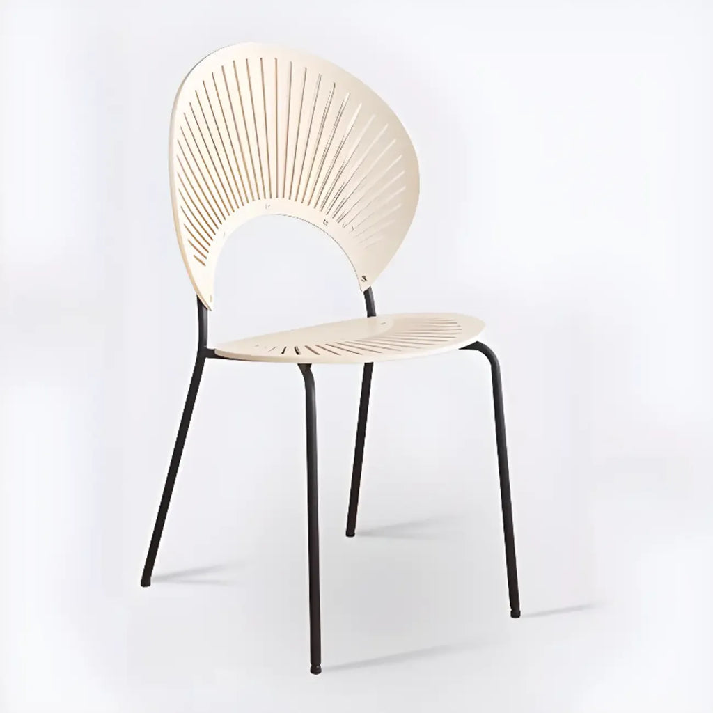 Chaise à coque ventilée de style moderne du milieu du siècle
