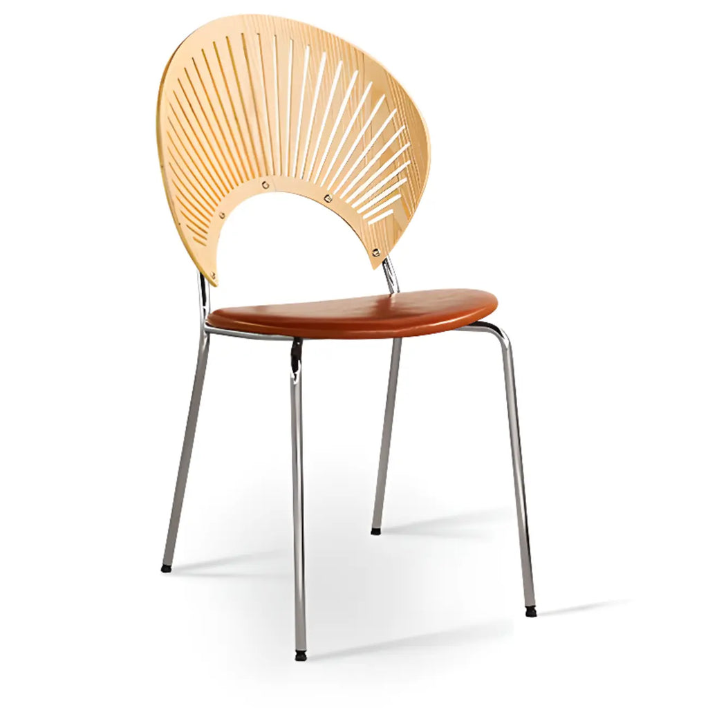 Chaise à coque ventilée de style moderne du milieu du siècle