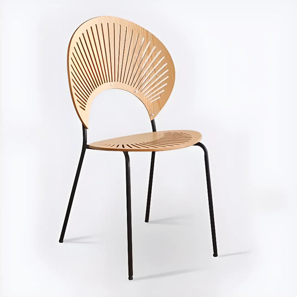 Chaise à coque ventilée de style moderne du milieu du siècle