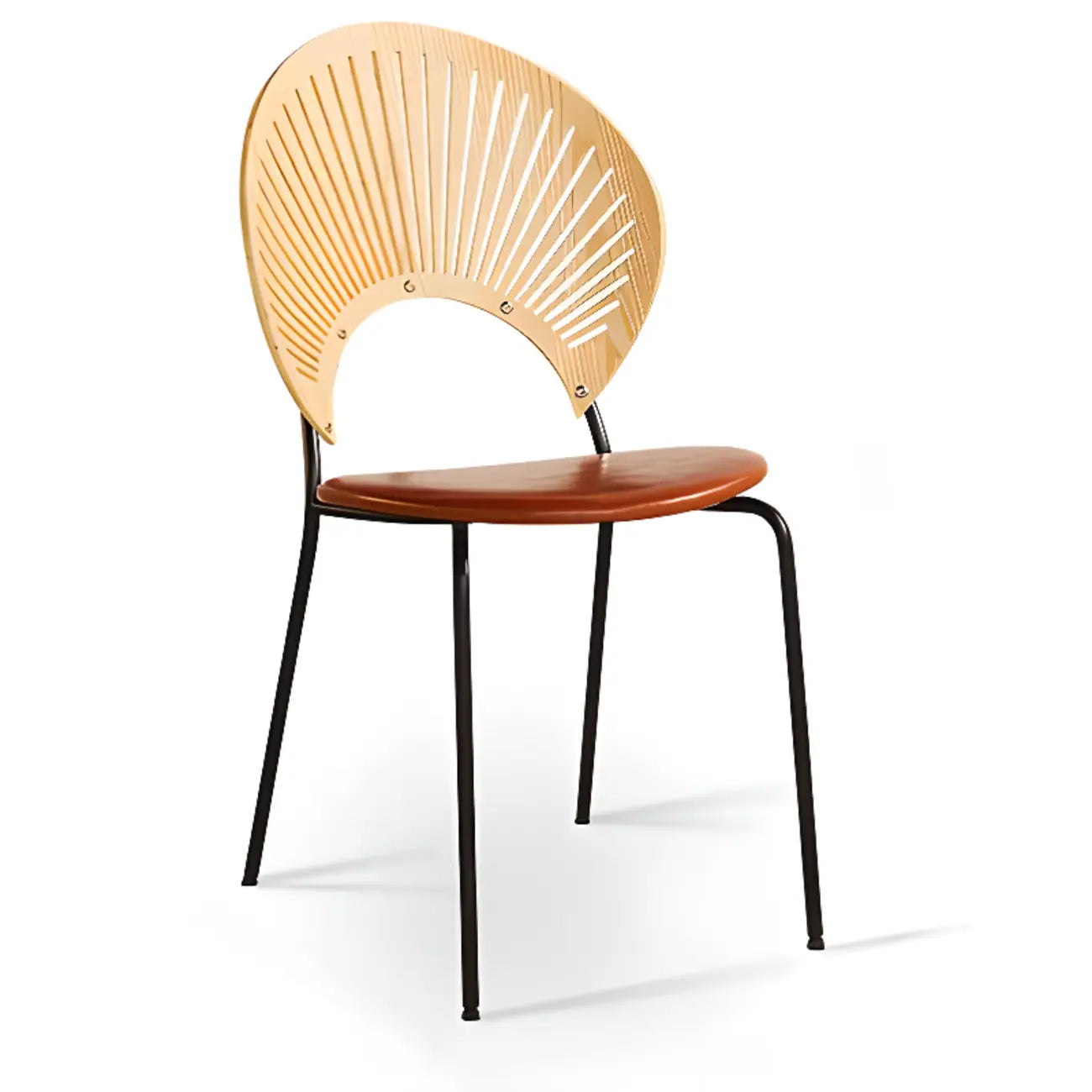 Chaise à coque ventilée de style moderne du milieu du siècle