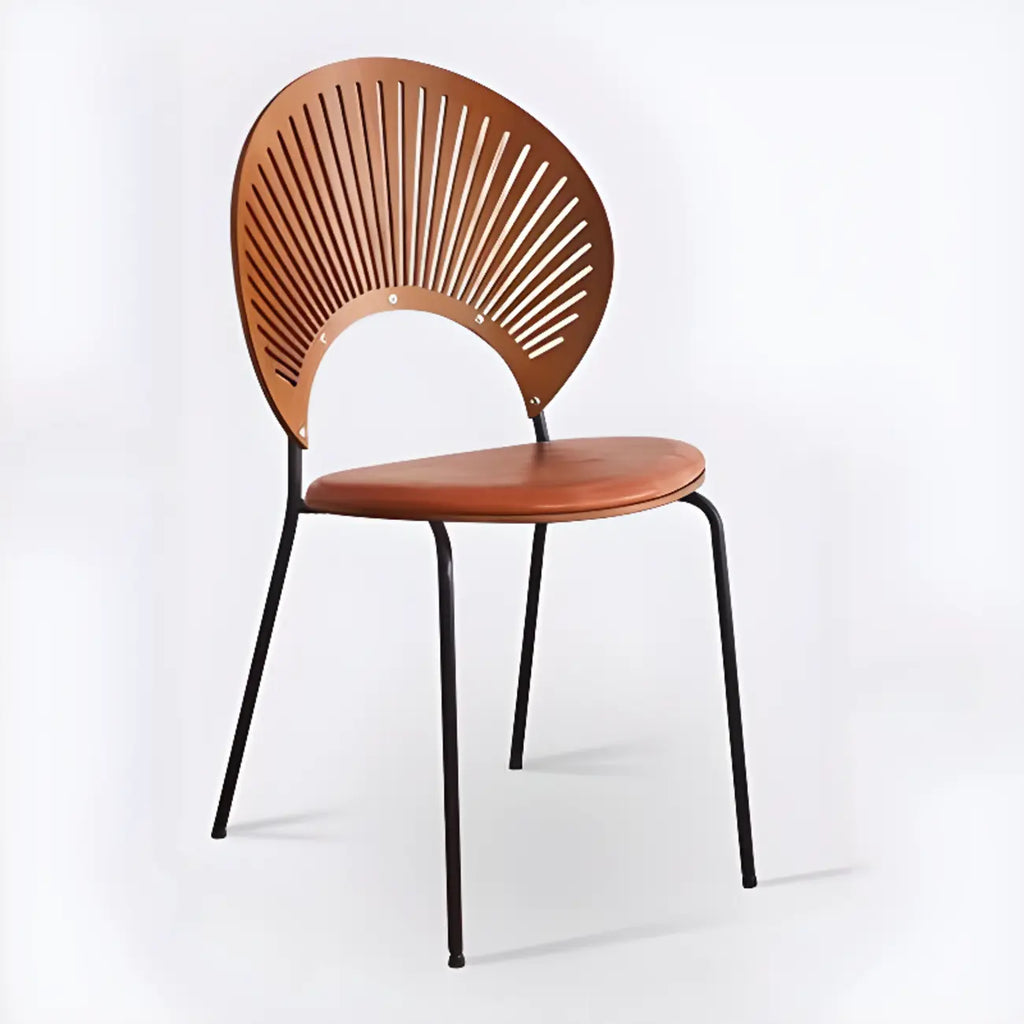 Chaise à coque ventilée de style moderne du milieu du siècle