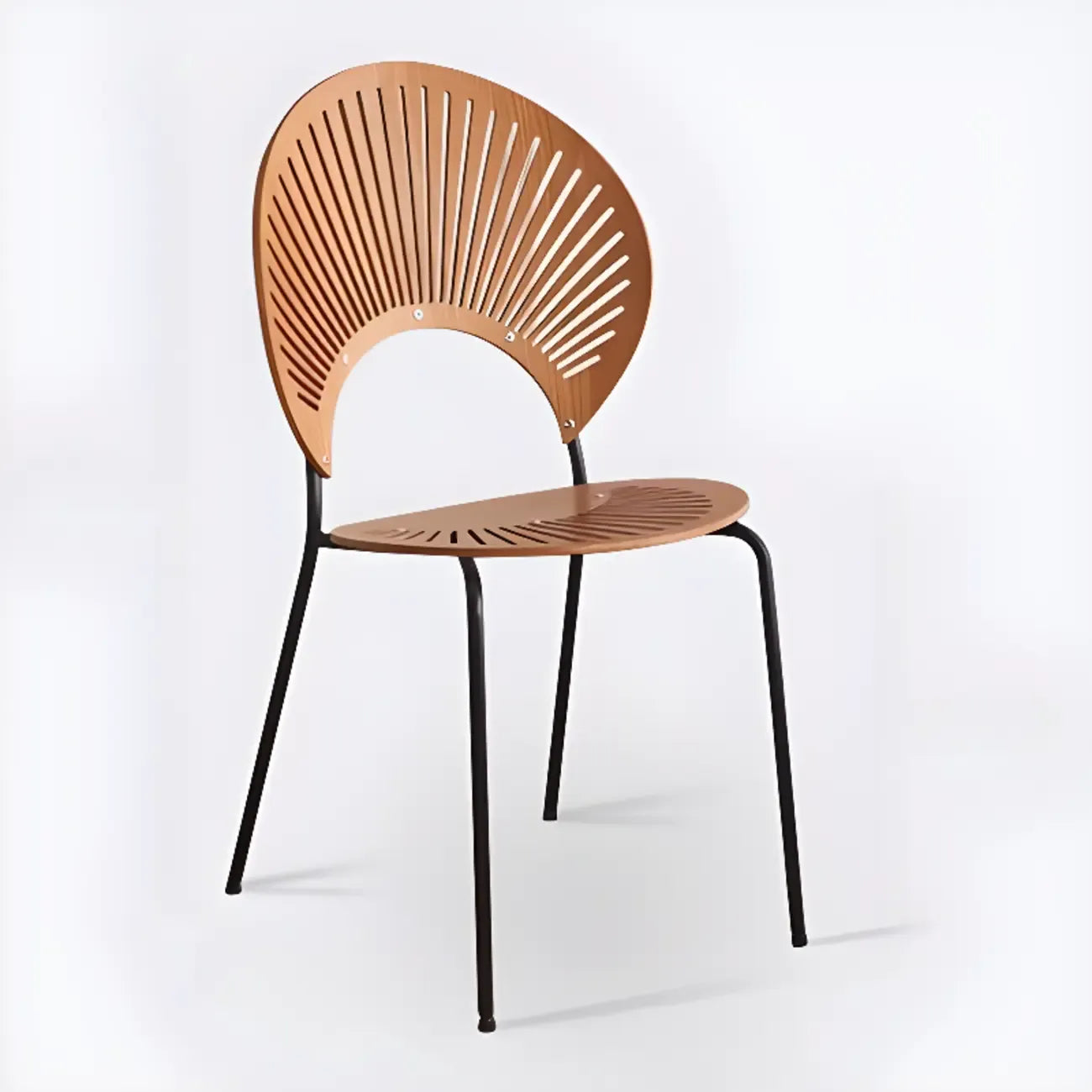 Chaise à coque ventilée de style moderne du milieu du siècle