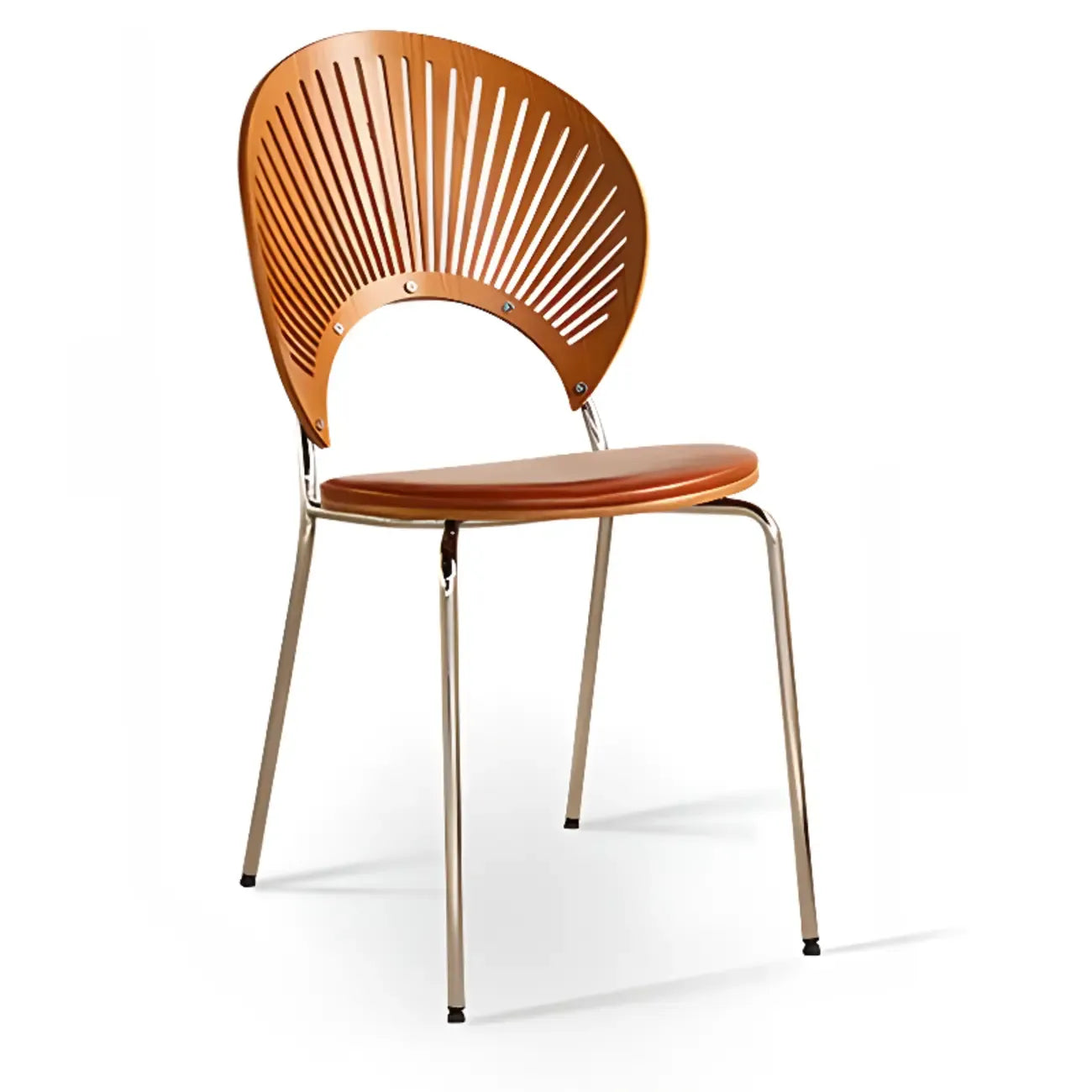 Chaise à coque ventilée de style moderne du milieu du siècle