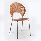 Chaise à coque ventilée de style moderne du milieu du siècle