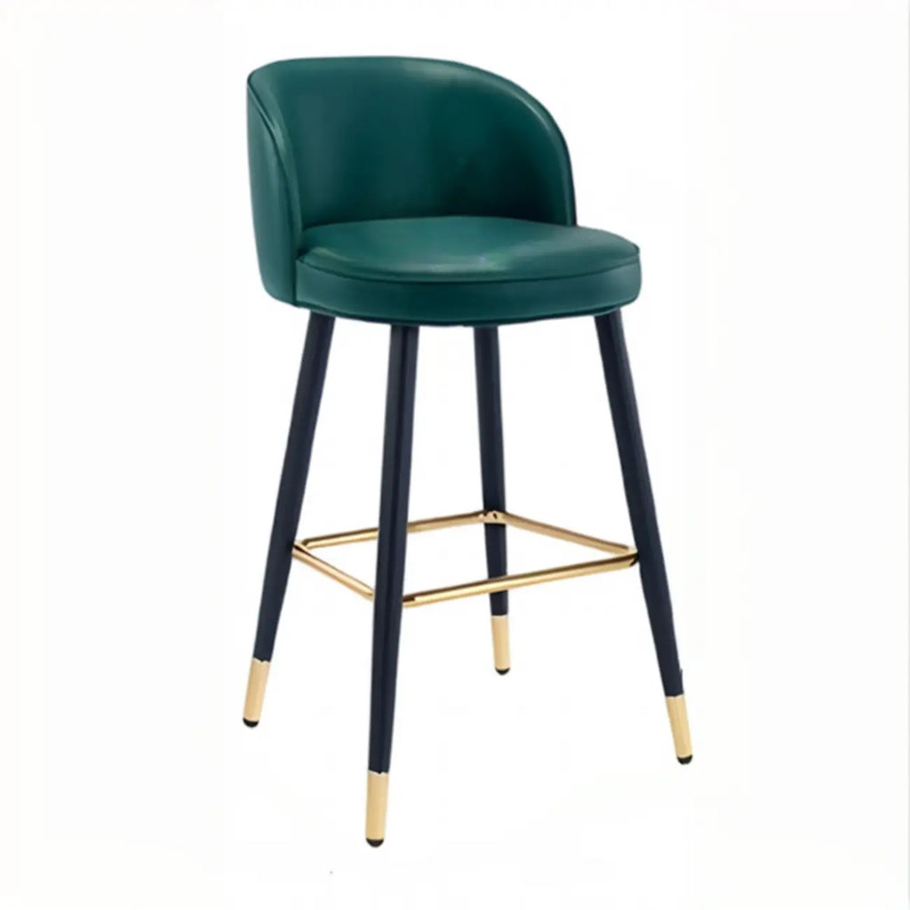 Tabourets de bar glamour en cuir, hauteur comptoir