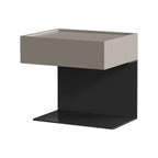 Table de chevet moderne en bois composite avec tiroir de rangement