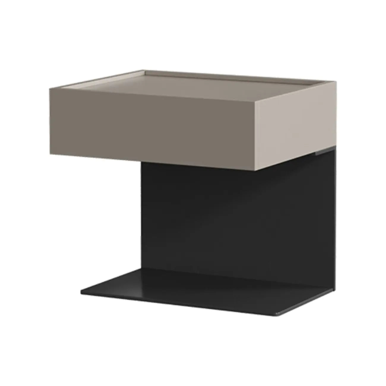 Table de chevet moderne en bois composite avec tiroir de rangement