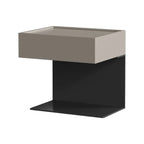 Table de chevet moderne en bois composite avec tiroir de rangement