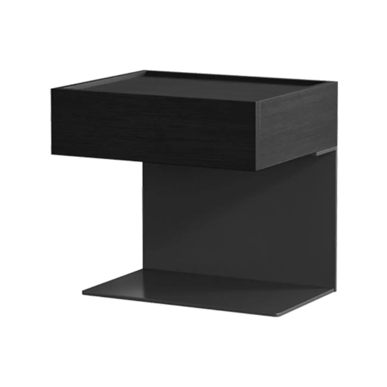 Table de chevet moderne en bois composite avec tiroir de rangement