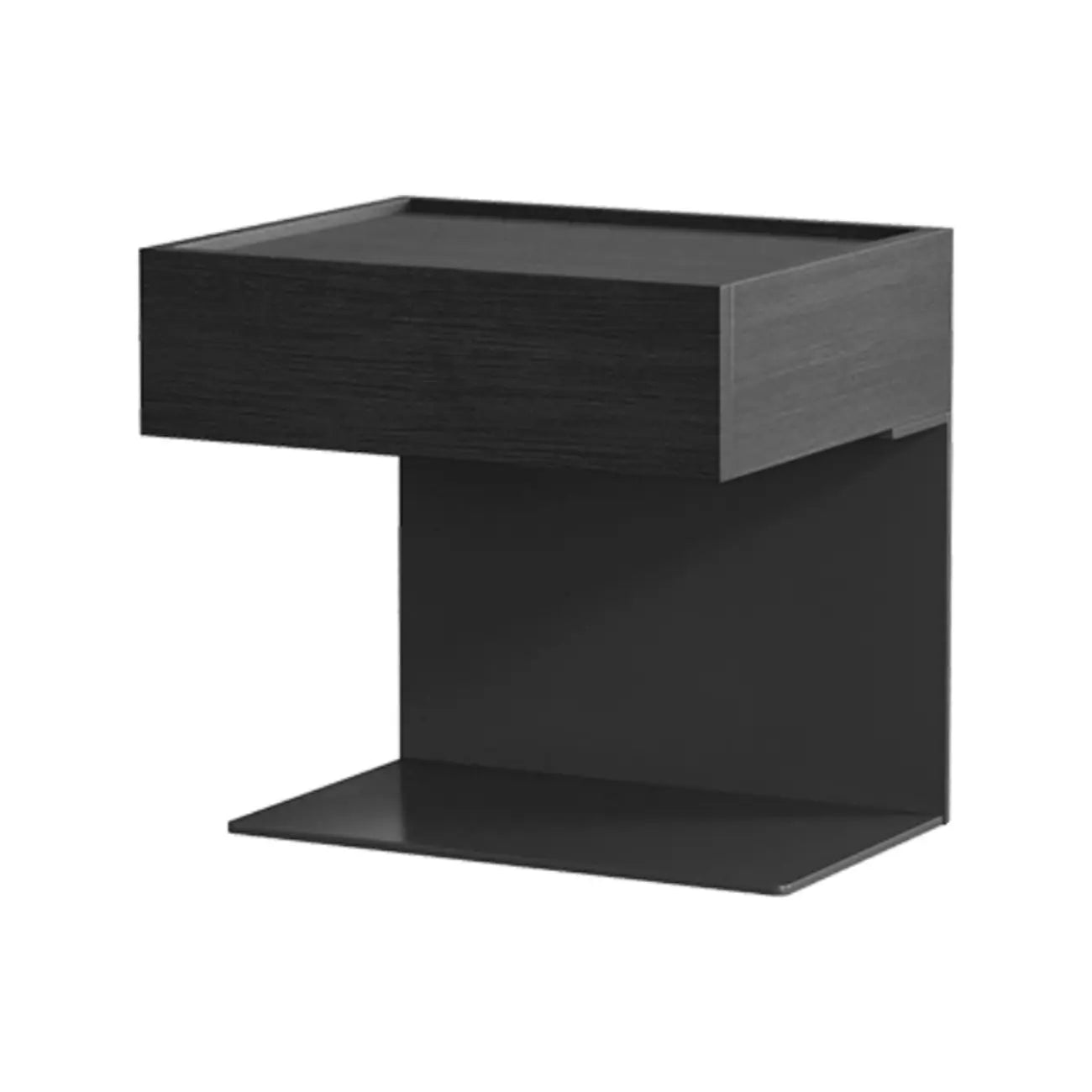 Table de chevet moderne en bois composite avec tiroir de rangement