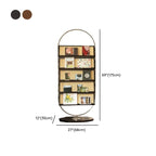 Libreria verticale moderna a 5 ripiani in lega con schienale chiuso