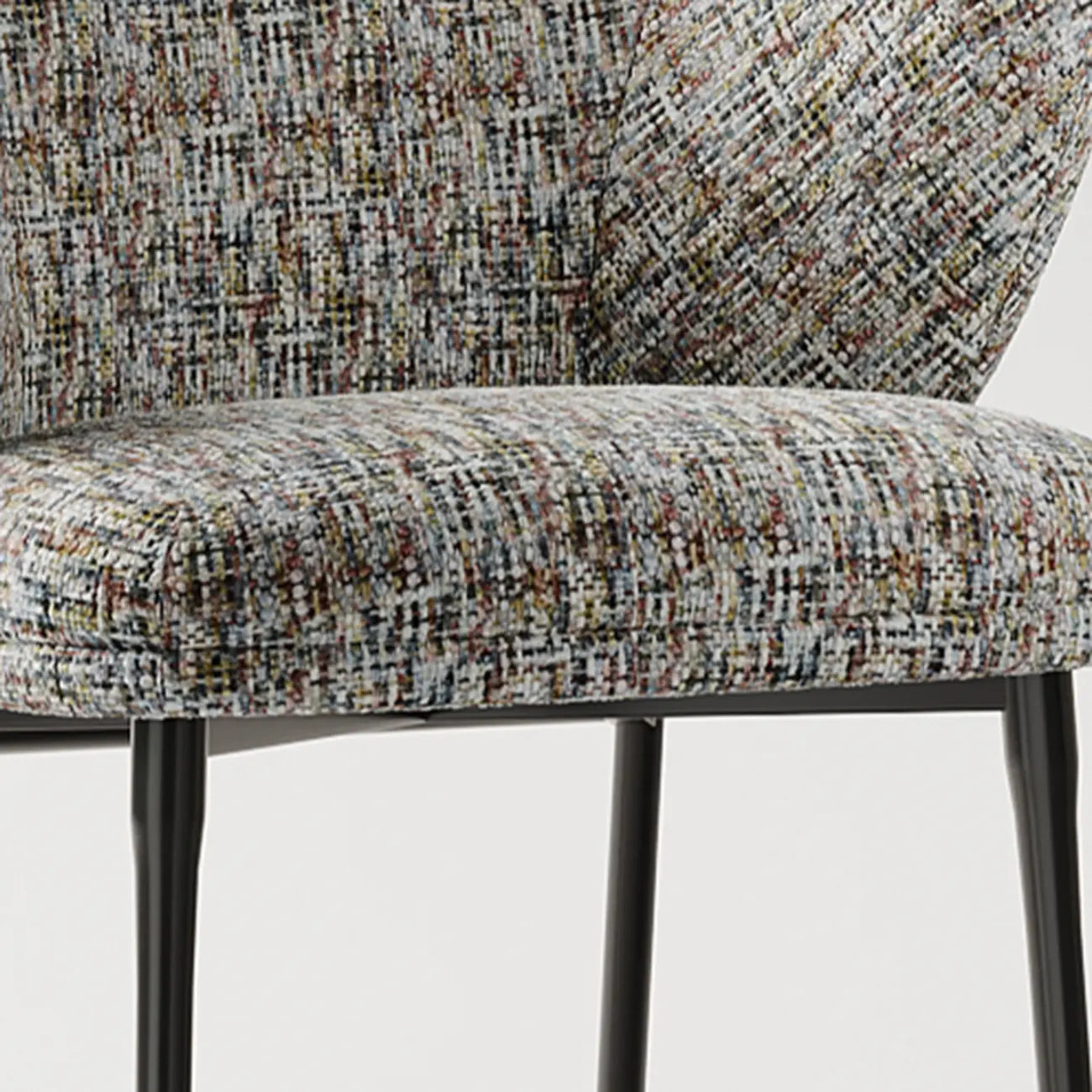 Fauteuils modernes à dossier bas rembourrés en coton et lin