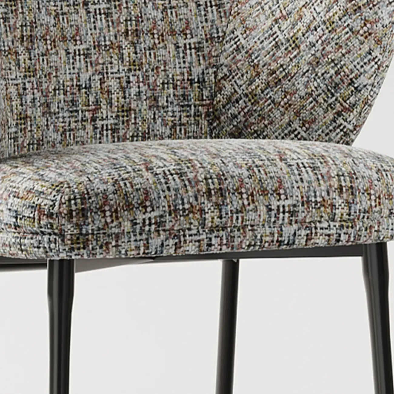 Fauteuils modernes à dossier bas rembourrés en coton et lin