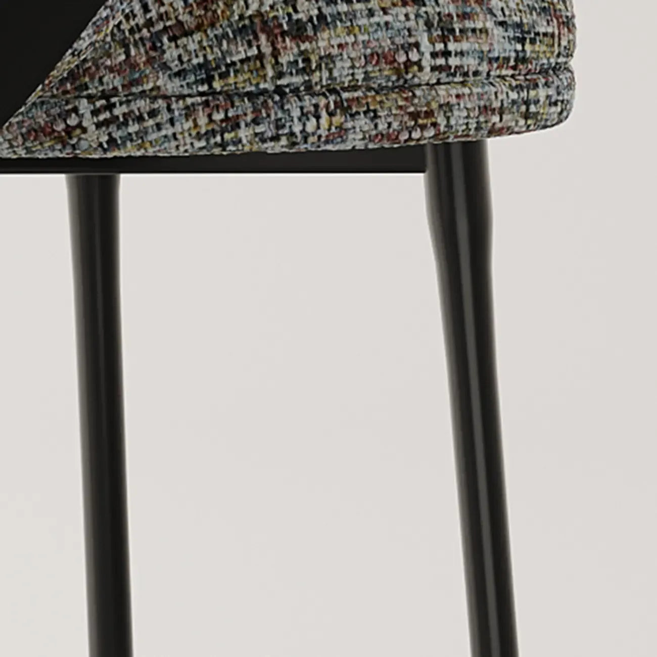 Fauteuils modernes à dossier bas rembourrés en coton et lin