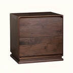 Table de chevet compacte et moderne en bois avec tiroir