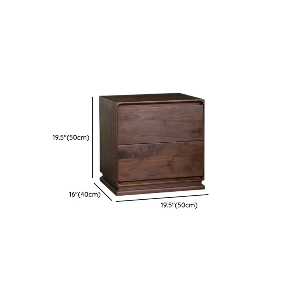 Table de chevet compacte et moderne en bois avec tiroir