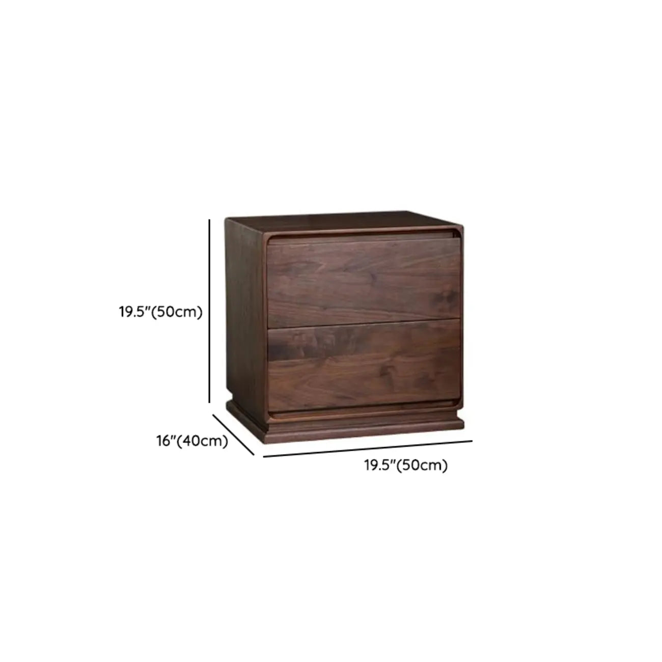 Table de chevet compacte et moderne en bois avec tiroir