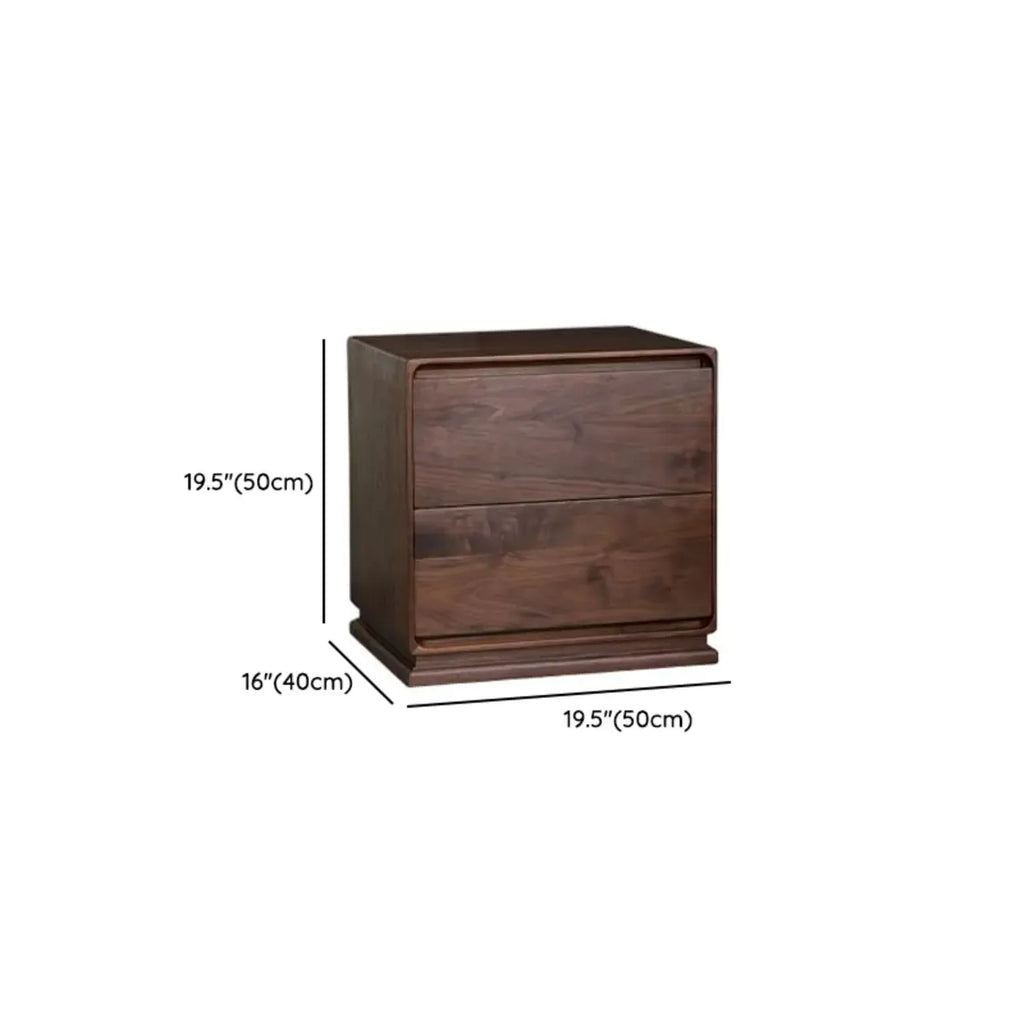 Table de chevet compacte et moderne en bois avec tiroir