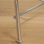 Chaise de salle à manger rembourrée de style moderne du milieu du siècle