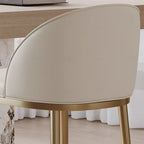 Tabourets de bar en cuir style Mid-Century Modern, hauteur comptoir