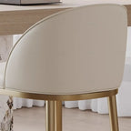 Tabourets de bar en cuir style Mid-Century Modern, hauteur comptoir
